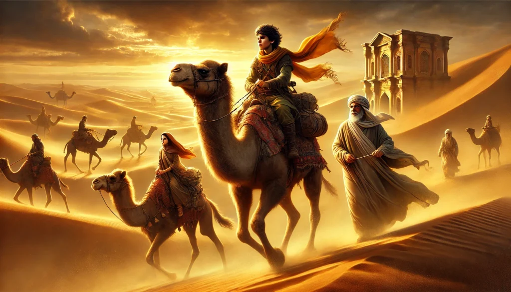 Brave Caravan Journey – Zafar and His Companions in a Suspenseful Desert Adventure