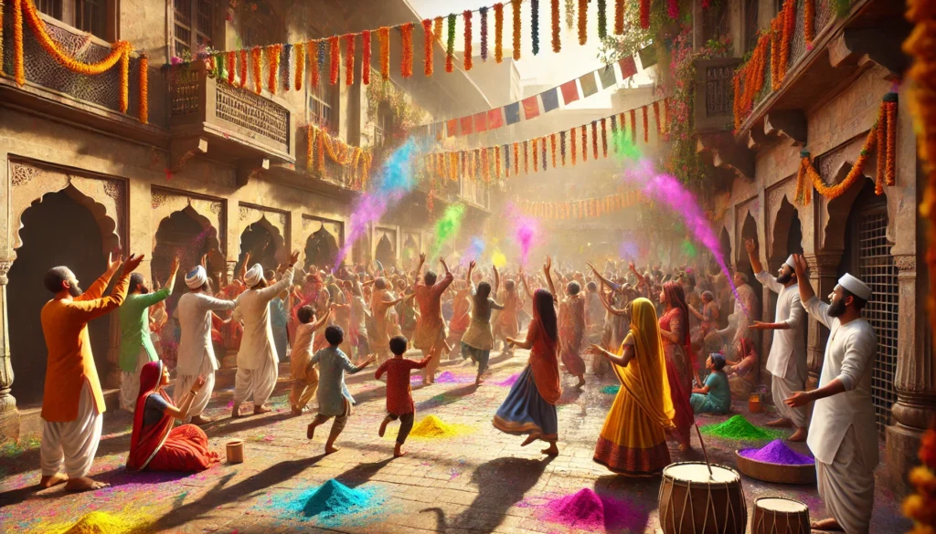 Holi celebration in India
